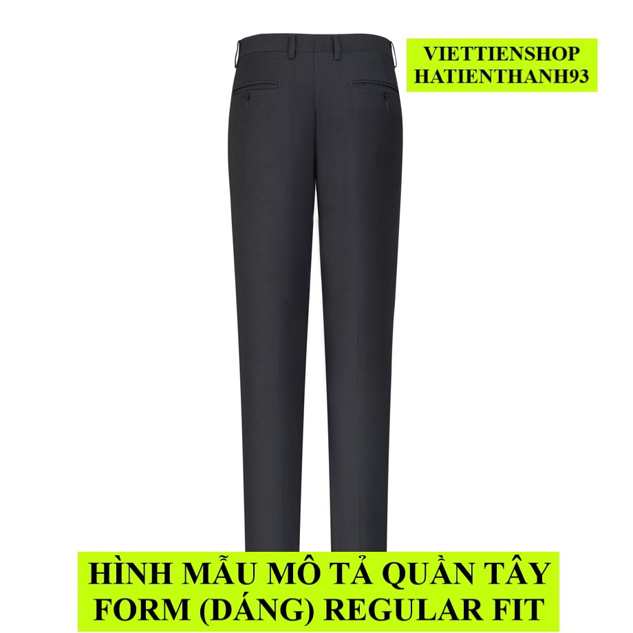 (4161 - RF) QUẦN TÂY VIỆT TIẾN KHÔNG LY MÀU THAN CỦI FORM ÔM VỪA | BigBuy360 - bigbuy360.vn
