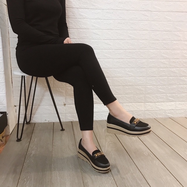 Giày slip on đế xuồng quai xích ngang spsl fullbox