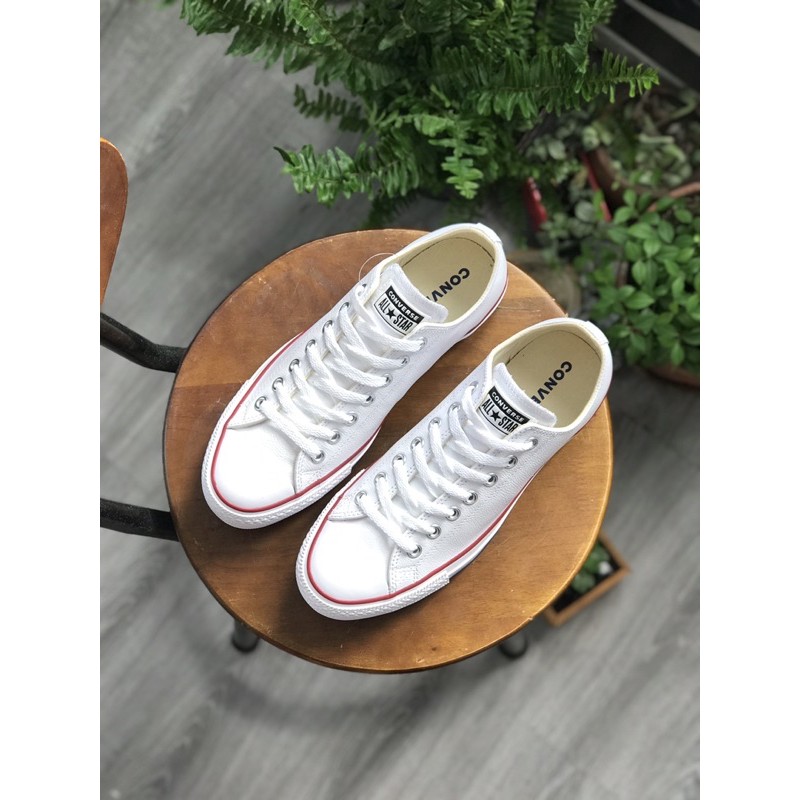 Giày Converse Chính Hãng Da Trắng (Hàng trưng bày Store)