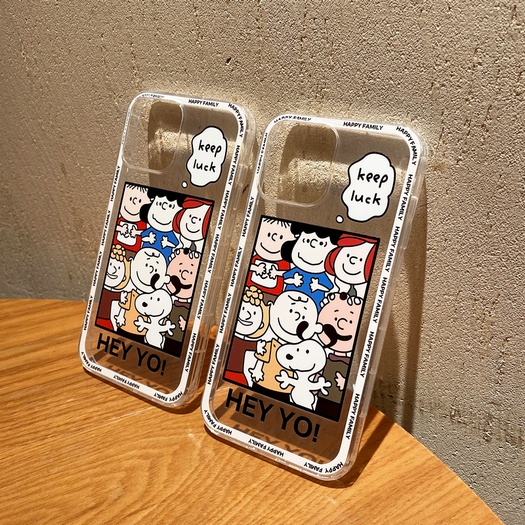 Ốp điện thoại TPU trong suốt chống sốc hình Snoopy HLE 09 cho Xiaomi Mi POCO M4 Pro 5G 11 11T 10T 9 8 SE A3 A2 Lite