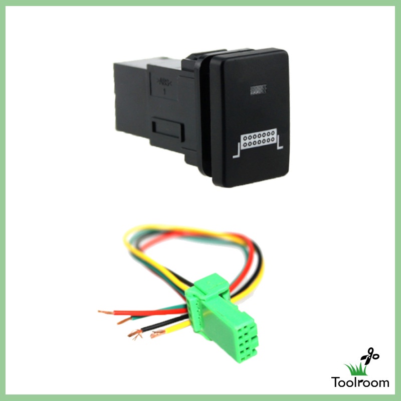 Công TắC NúT NhấN ĐèN LED Xanh Dương 12V Cho Toyota Land Cruiser Prado RAV4