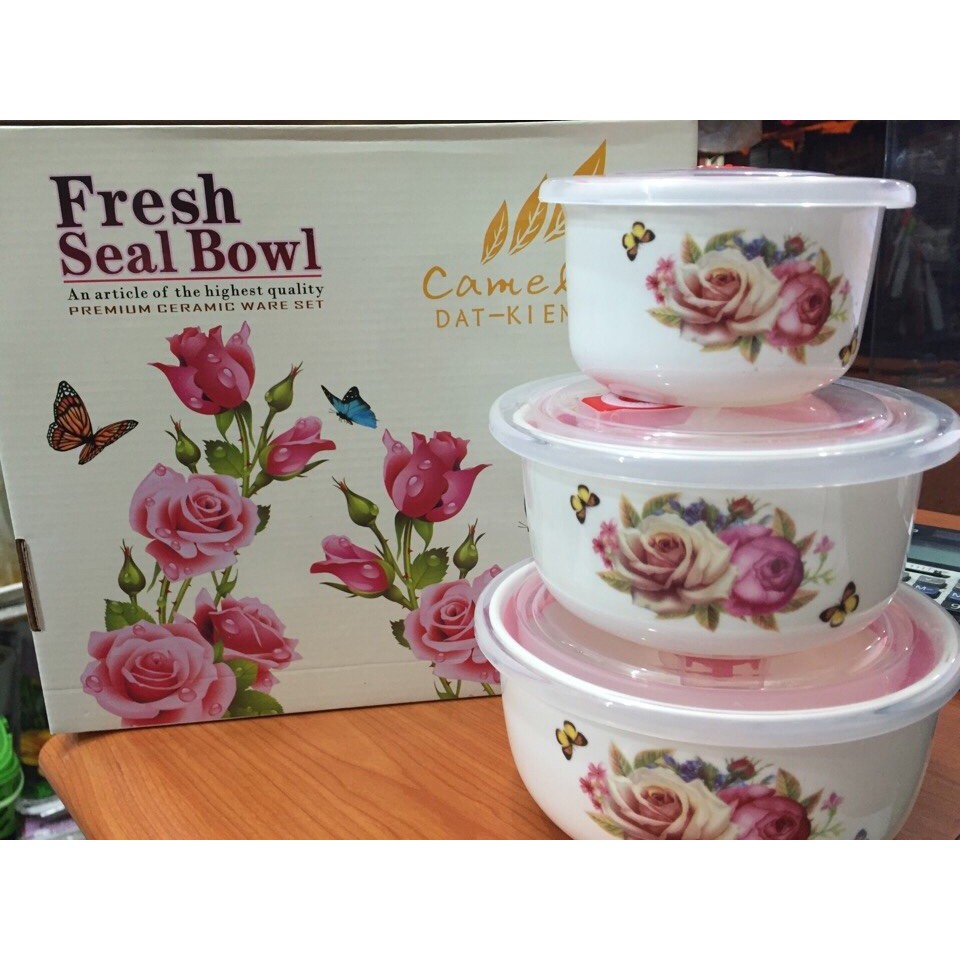 Bộ 3 lạnh sứ nắp hít chân không