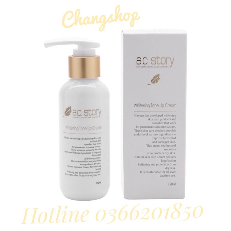 KEM DƯỠNG TRẮNG A.C.STORY BODY LOTION WHITENING TONE UP CREAM