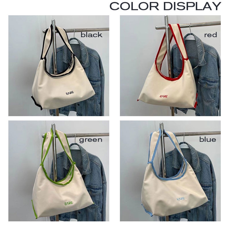 Túi tote vải canvas Yadou đeo vai thời trang niche Hàn Quốc xinh xắn cho nữ đơn giản sức chứa lớn