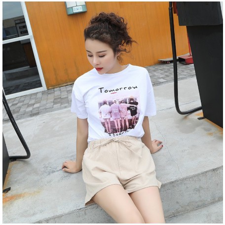 [ Mã FAMAYWA giảm 10K đơn 50K] Quần short nữ đẹp chất đũi xước ống rộng cạp chun siêu mát siêu xinh | BigBuy360 - bigbuy360.vn