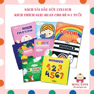 Sách vải đầu đời cho bé từ 0-1 tuổi - chính hãng lalala baby