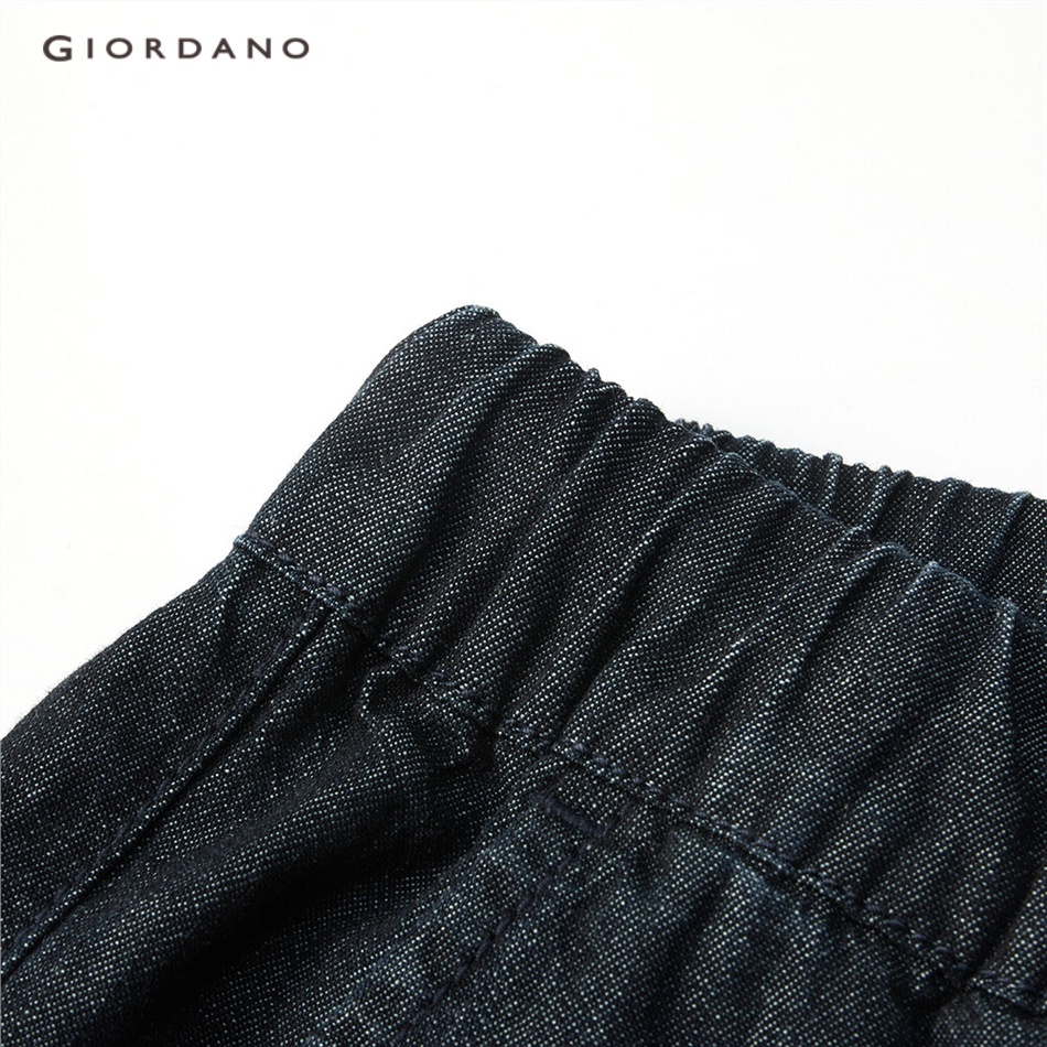 GIORDANO MEN Elastic waistband banded cuffs jeans 13111010