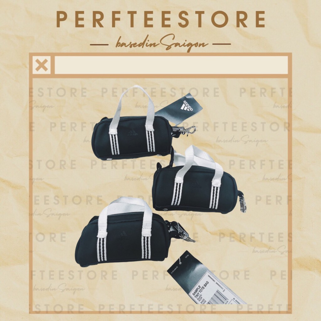 Móc khoá Mini Tote Bag • túi du lịch mini để thẻ xe, chìa khoá chất PU màu đen |𝑷𝑬𝑹𝑭𝑻𝑬𝑬|