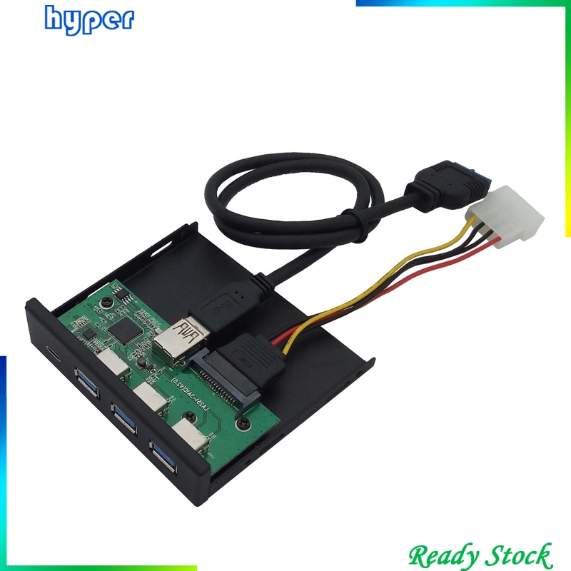 USB 3.0 3.5&quot; 4-Port Interface Hub Front Panel Hub Expansion Board Card 6Gbps