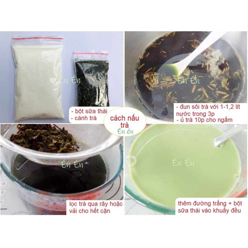 [ Sỉ - Lẻ] Set nguyên liệu làm trà sữa thái xanh và đỏ tặng trân châu én én | BigBuy360 - bigbuy360.vn
