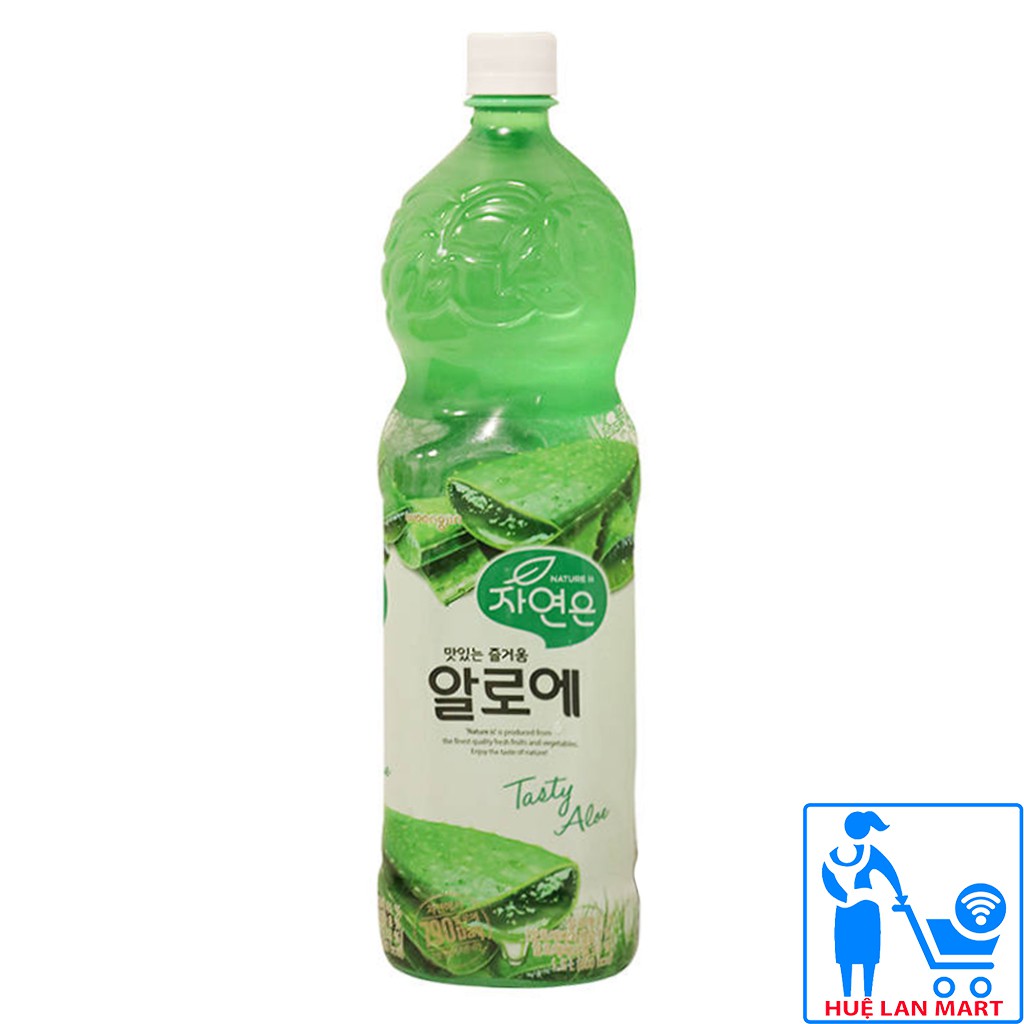 Nước Nha Đam Hàn Quốc Chai Woongjin Tasty Aloe Chai 1,5L