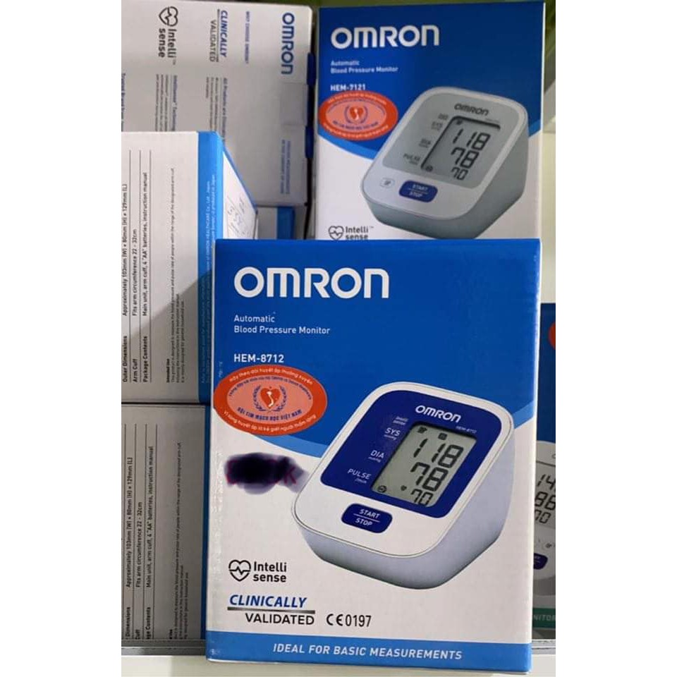 Máy Đo Huyết Áp Bắp Tay Omron HEM-8712  tặng kèm sạc