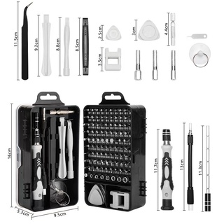 Bộ tua vít và vặn ốc vít đa năng 115 trong 1 tay cầm chống trượt cao cấp