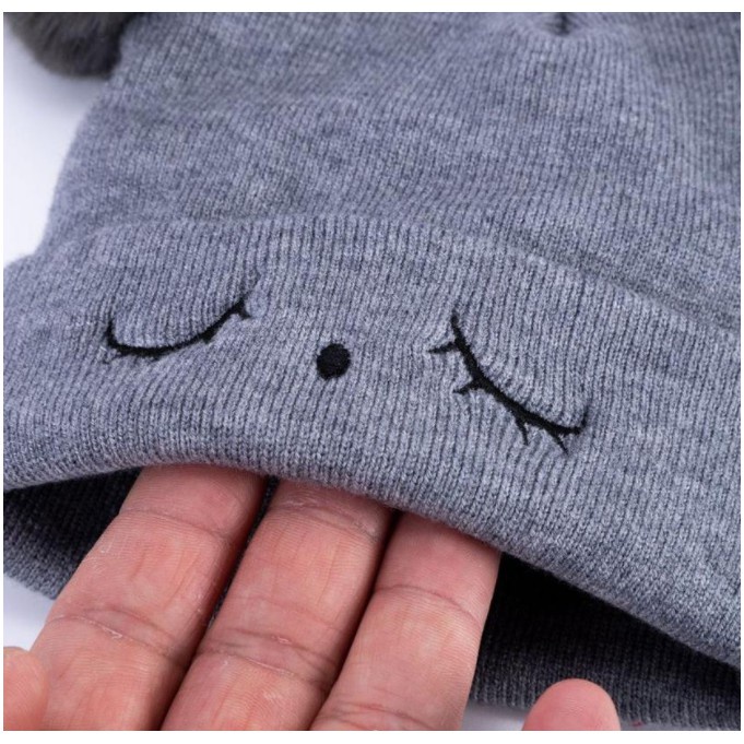 Mũ len thêu chữ BEST QUALITY cho bé
