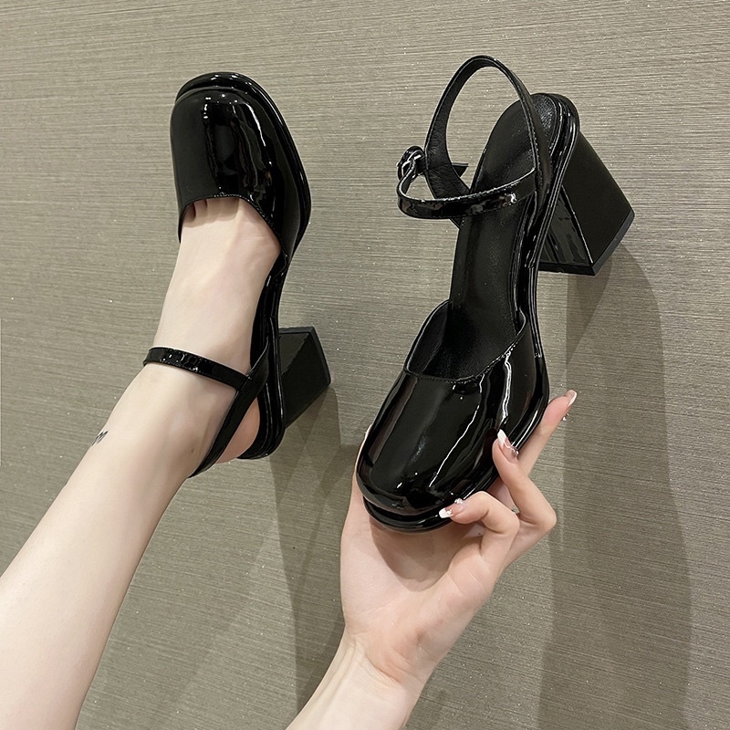 Order _ Giày cao gót nữ đế trụ siêu êm hàng QC cao cấp