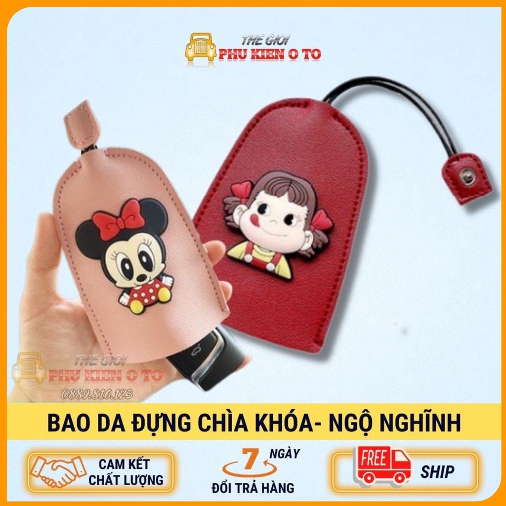 Bao da chìa khóa Ô tô 4 - 16 chỗ, smartkey Honda SH, SH mod, xe ga cao cấp