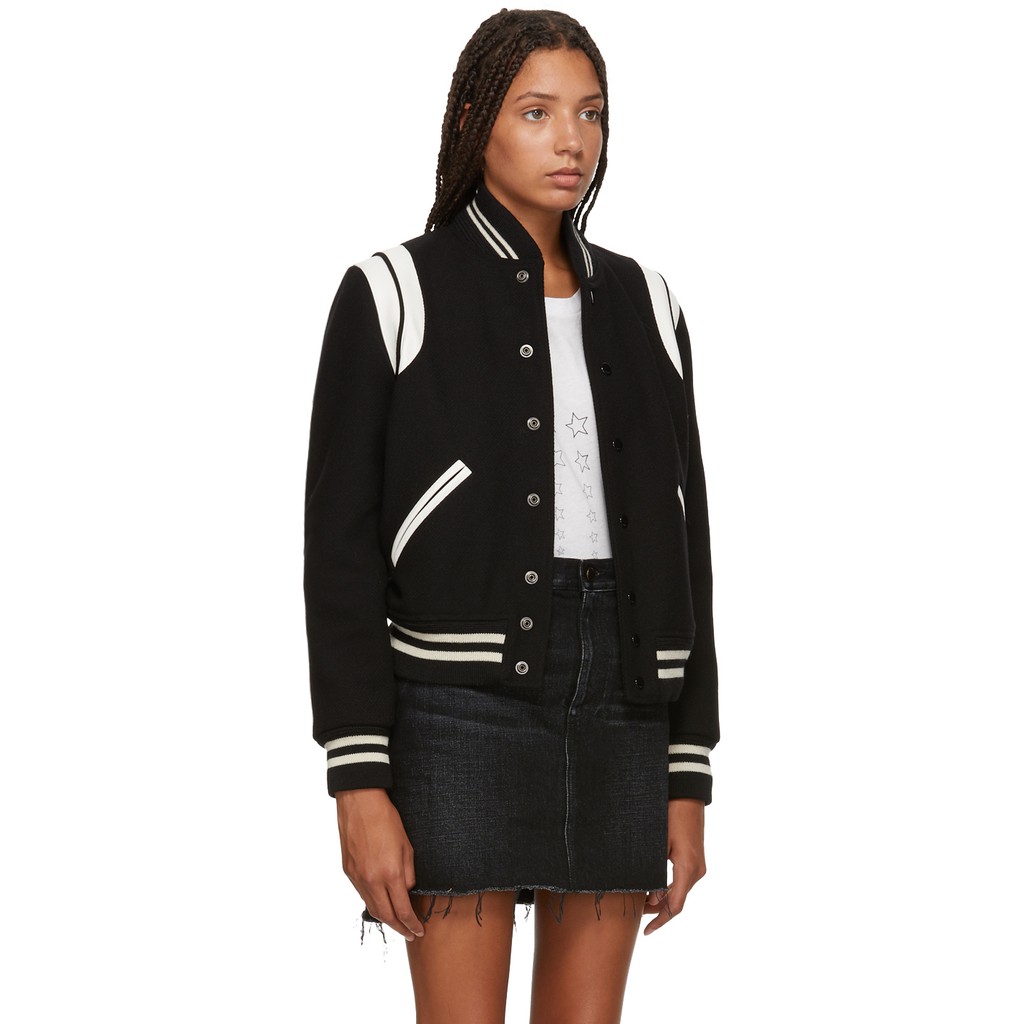 Blackpink Rose Áo Khoác Bóng Chày Thời Trang Vintage Cho Nữ