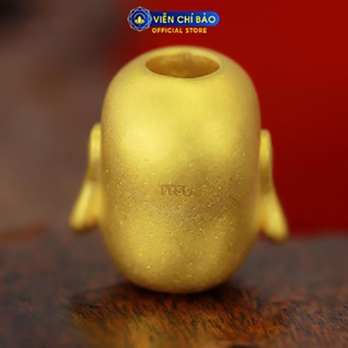 Charm vàng mặt Phật di lặc chất liệu bạc 24K thương hiệu Viễn Chí Bảo C240076
