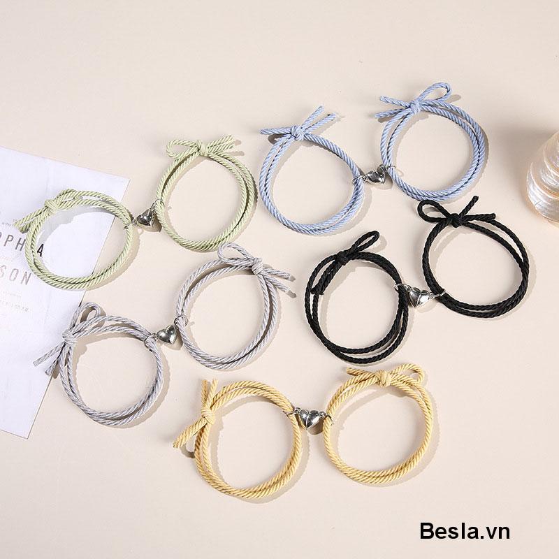 Vòng Đeo Tay Dây Cao Su Hít Nam Châm Thiết Kế Đơn Giản Tiện Dụng Cho Cặp Đôi