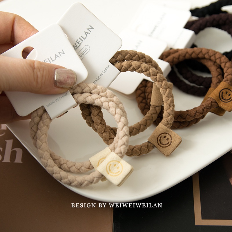 [Bộ 2] Dây Buộc Tóc Dây Cột Tóc Hàn Quốc Màu Cà Phê Phụ Kiện Thời Trang Cho Nữ AB075