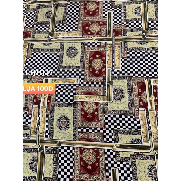 VẢI LỤA 100D HOA NHÍ - DÒNG VẢI THÔNG DỤNG - 1 MÉT X 1M5