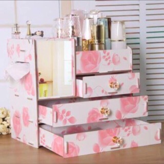 Kệ mỹ phẩm 4 tầng có gương