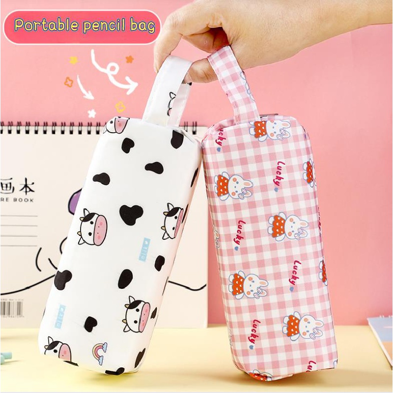 Túi Đựng Bút Đa Năng Sức Chứa Lớn Phong Cách Hoạt Hình Nhật Bản Đơn Giản Cho Học Sinh Tiểu Học Ốp
