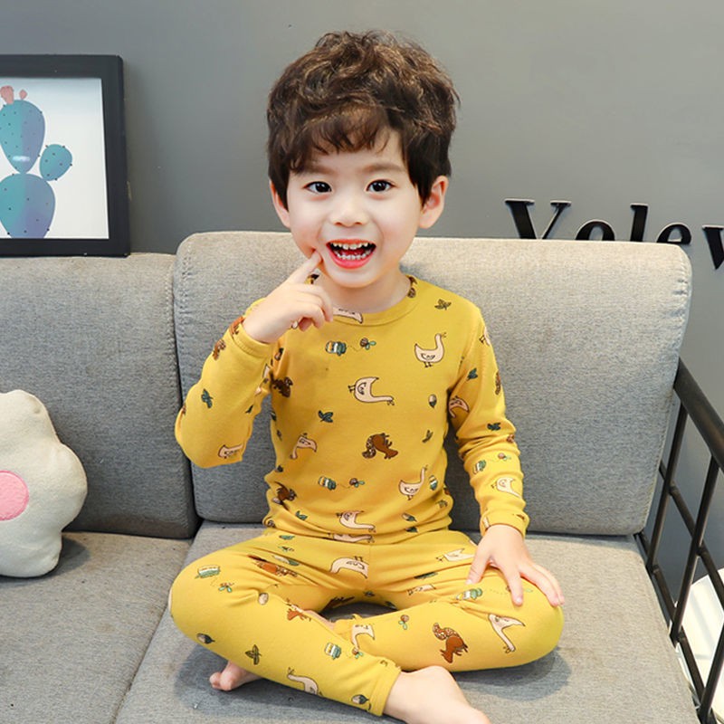 Bộ Đồ Ngủ Cotton Dài Tay Thời Trang Thu Đông Cho Bé | BigBuy360 - bigbuy360.vn