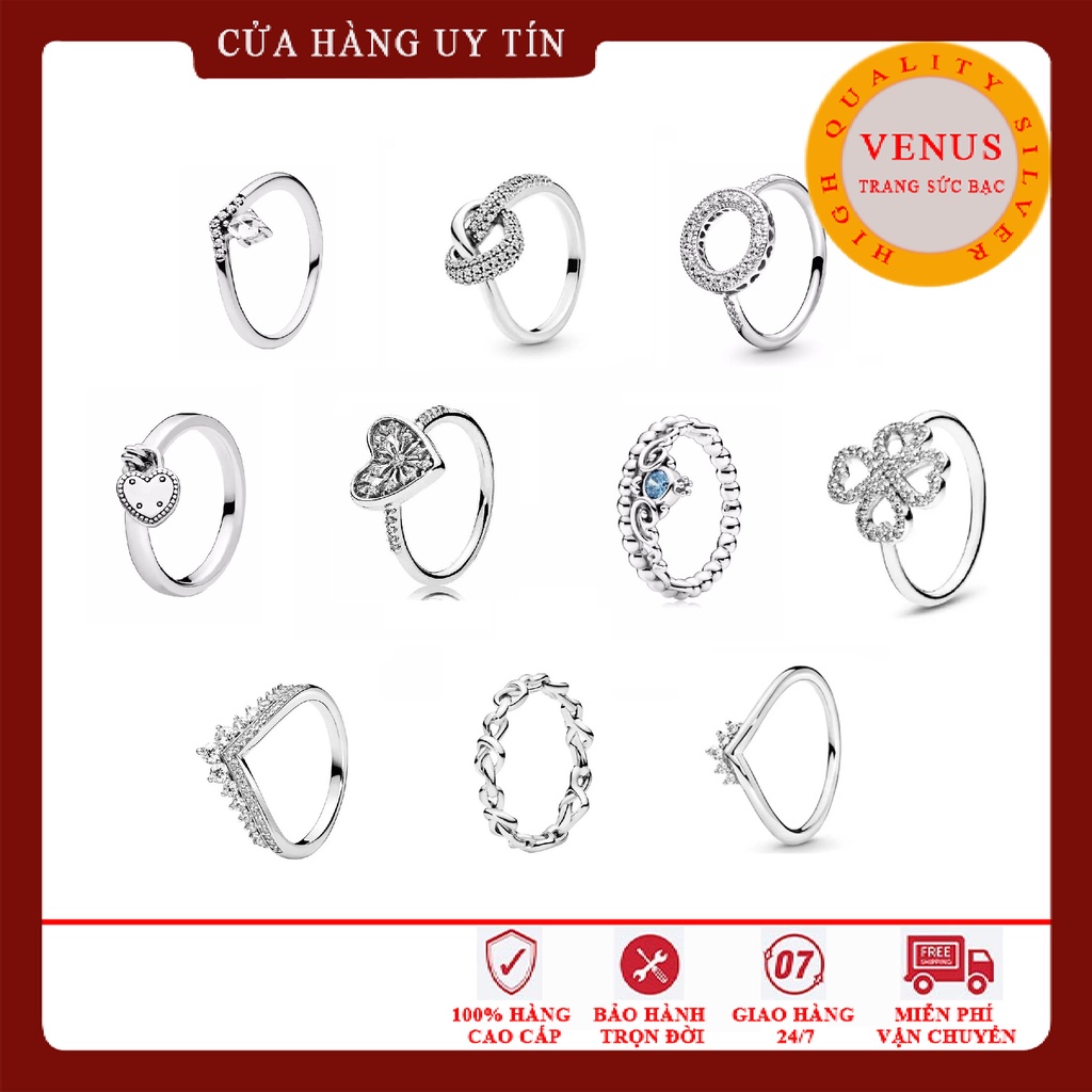 Bộ sưu tập nhẫn Pan- Bạc 925 cao cấp- Mã sản phẩm VENUSN2
