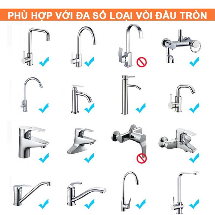 VÒI HOA SEN BỒN RỬA BÁT - VÒI NƯỚC RỬA BÁT TĂNG ÁP XOAY 3 CHẾ ĐỘ XẢ NƯỚC