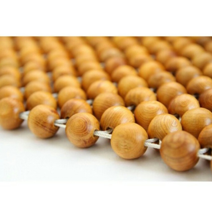 Lót ghế hạt gỗ đan hoa cao cấp cho mọi dòng xe