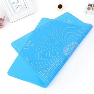 Thảm nhào bột silicon 50 x40cm (màu hồng hoặc xanh dương)