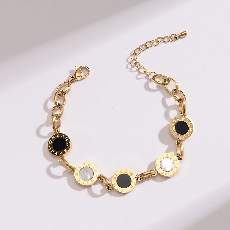 [FreeShip] Lắc tay vòng tay nữ titan năm vòng la mã S1-210-2 - CAM KẾT KHÔNG BAY MÀU