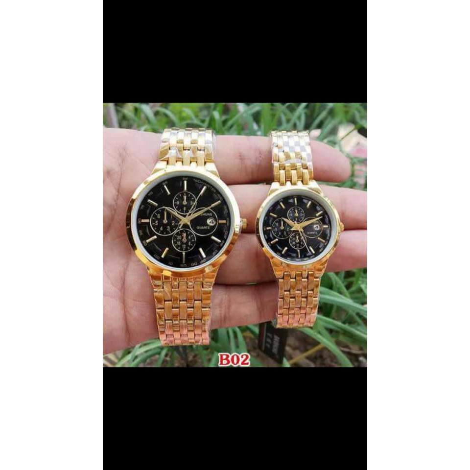 Đồng hồ đôi Baishuns dành cho các cặp đôi chống nước chống xước tuyệt đối 3atm Tony Watch 68