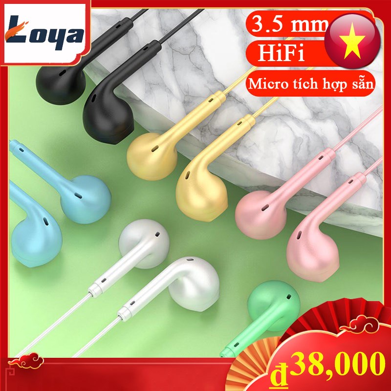 Tai nghe nhạc TAI ĐA NĂNG in ear tai nghe U19 Đầu Cắm 3.5mm Cho Điện Thoại Android Và Ios Iphone 6s 6plus Và Samsung