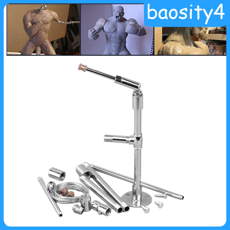 [baosity4]Pottery Clay Model Stand Metal Pipe Support Rack Artist Wax Sculpting Statue