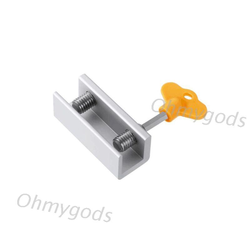 OMG* Adjustable Sliding Window Lock Stop Aluminum Alloy Door Frame Security with Key