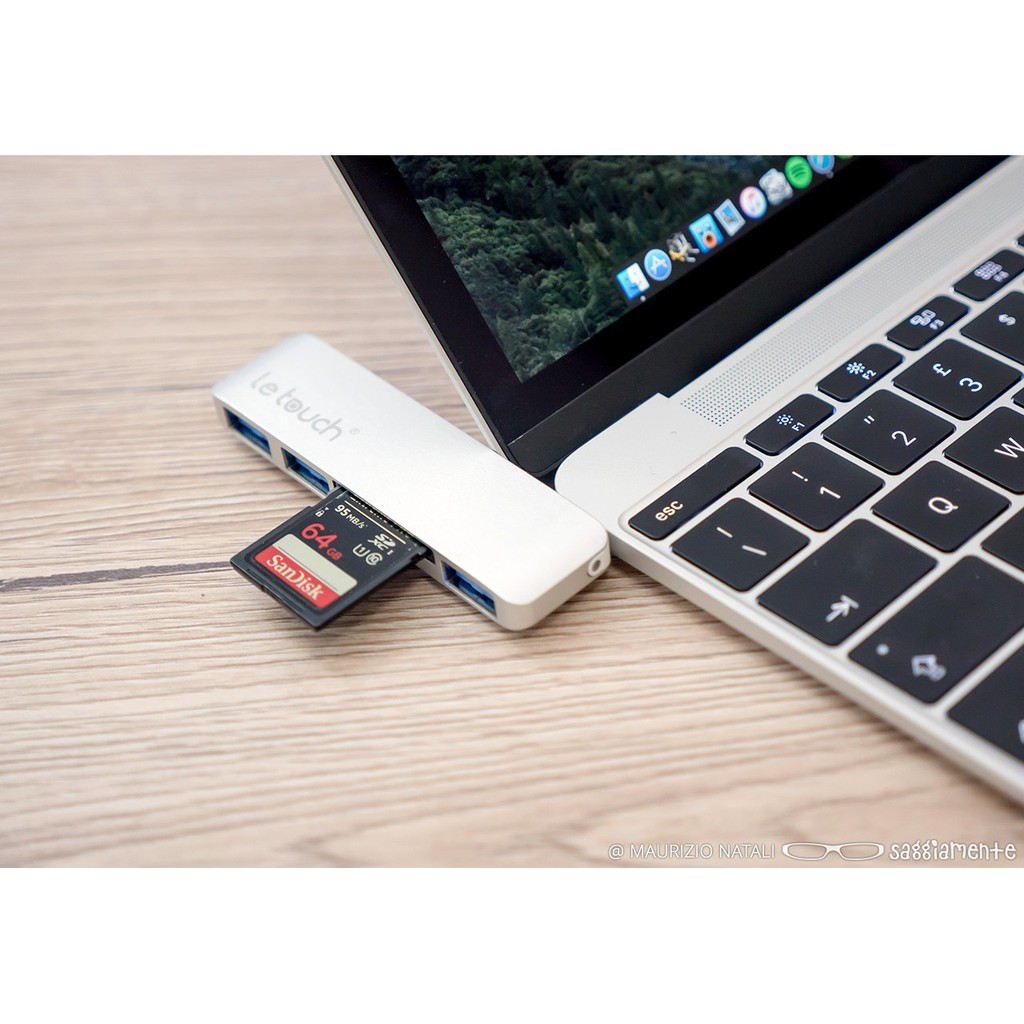 USB-C Combo HUB 5 in 1 ( 3USB ) cho MacBook chính hãng Letouch