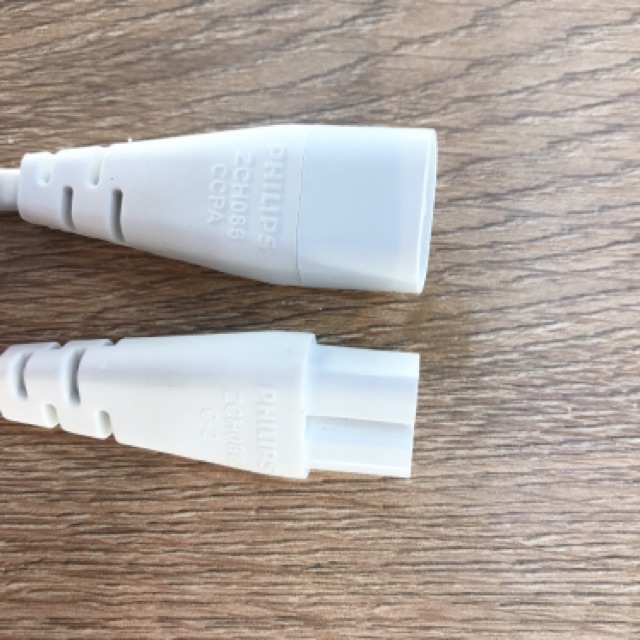 Dây cấp nguồn hai đầu âm dương nối góc cho bộ đèn T5 Philips