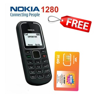 Điện thoại nokia 1280 giá rẻ, chính hãng,main zin tặng kèm sim 4G-Bảo hành 12 tháng