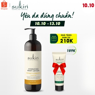 Sữa Dưỡng Thể Hương Dừa Và Dứa Sukin Hydrating Body Lotion Coconut & Pineapple 500ml