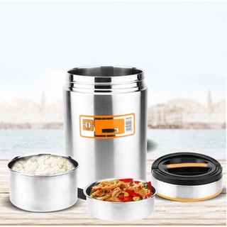 Cà mên giữ nhiệt nắp viền cam cao cấp