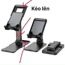 Giá đỡ điện thoại, Ipad để bàn đa năng gấp gọn tiện dụng K9