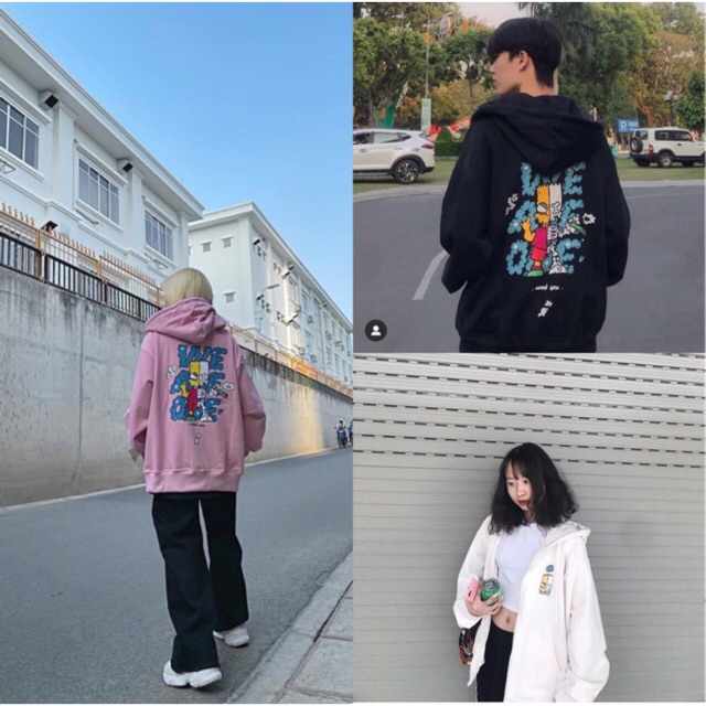 Áo khoác nỉ unsiex form rộng I Need You, nam nữ ulzzang Wind