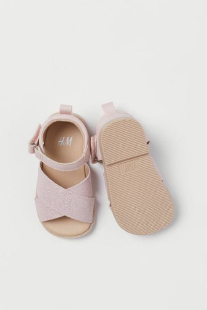 Sandal nhũ hồng H&amp;M chuẩn auth us cho bé gái