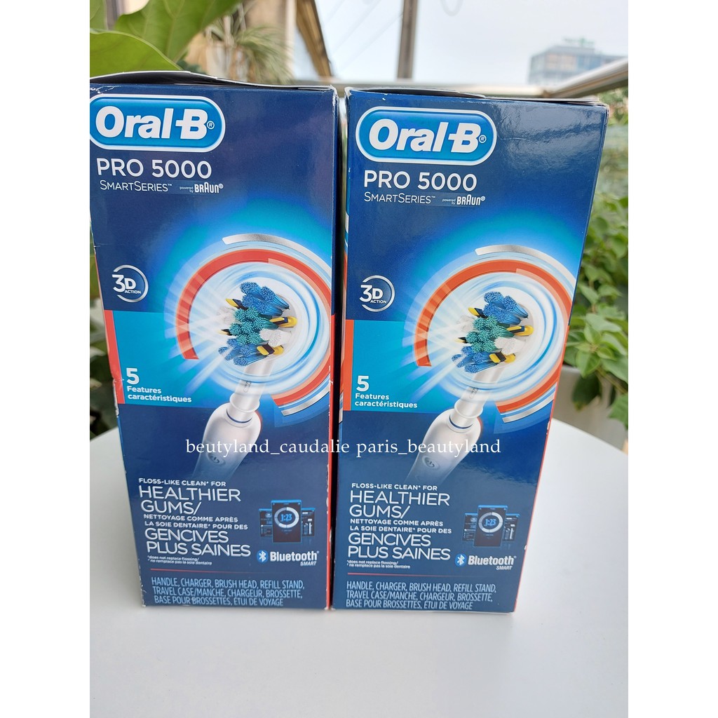 [Hàng Đức] Bàn chải đánh răng điện Oral B pro 5000 kết nối bluetooth