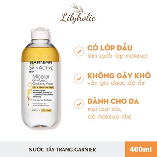 Nước Tẩy Trang Micellar Garnier 400ml
