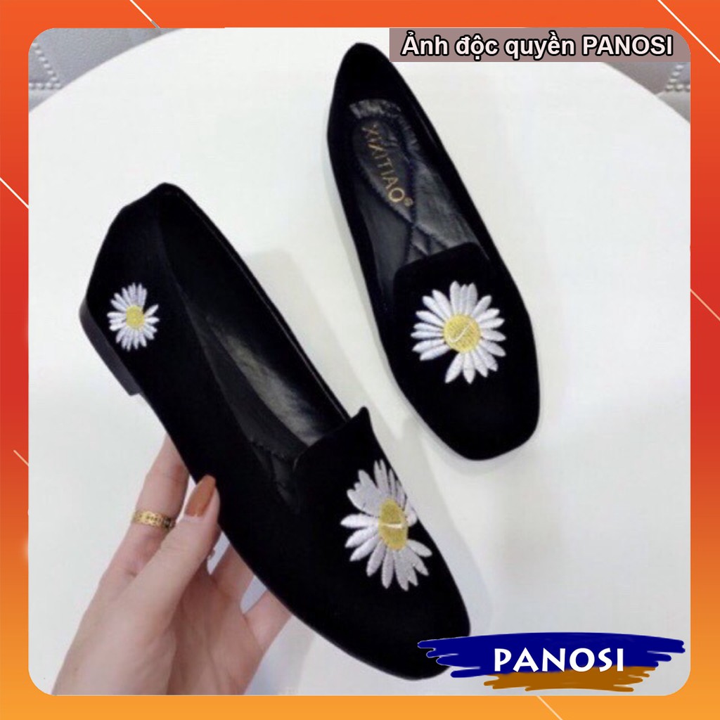 Giày nữ đế bệt hoa cúc hit hot 2020
