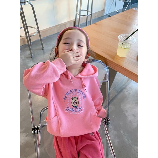 Áo nỉ bông hoodie cho bé từ 7-18kg