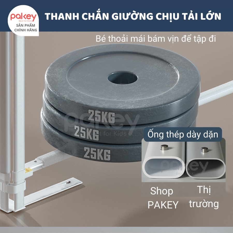 Thanh chắn giường Pakey Pro A2 cho bé, nâng hạ 1 bên cao 103cm HÀNG CHẮC CHẮN NEW 2022